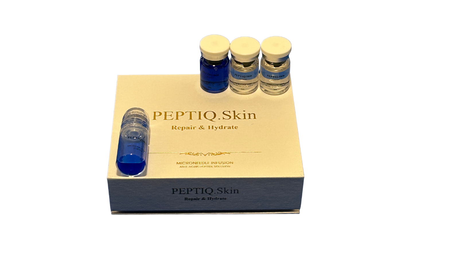 Hyaluronic Acid and GHK-cu Peptide, Advanced Micro-Needle Infusion Sys PEPTIQ.skin Hyaluronic Acid and GHK-cu Peptide, Advanced Micro-Needle Infusion Sys PEPTIQ.skin