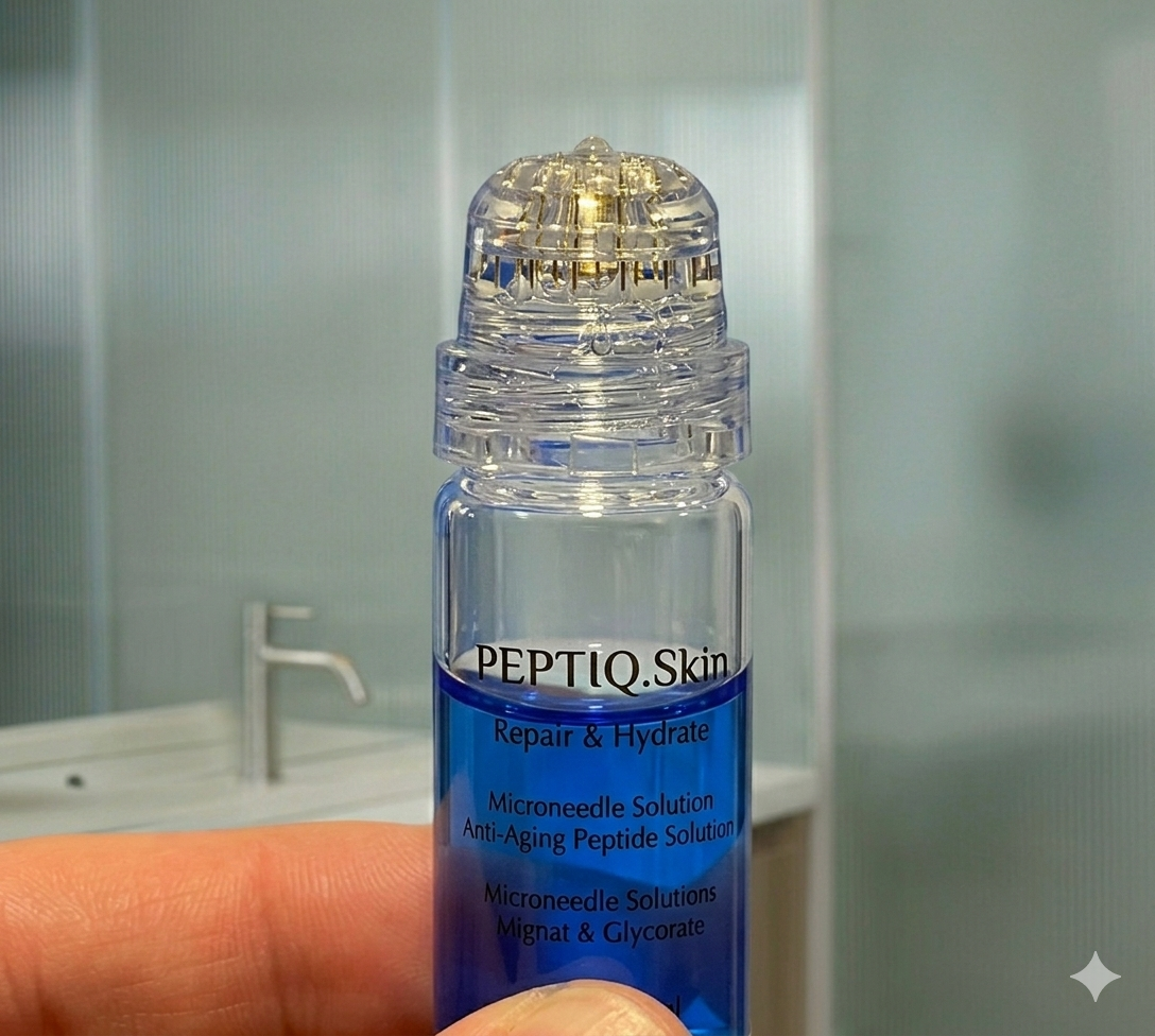 Hyaluronic Acid and GHK-cu Peptide, Advanced Micro-Needle Infusion Sys PEPTIQ.skin Hyaluronic Acid and GHK-cu Peptide, Advanced Micro-Needle Infusion Sys PEPTIQ.skin